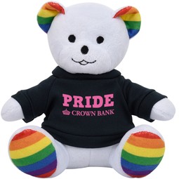 Rainbow Bear Promotional Plush - 6"